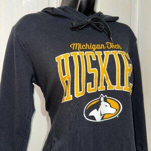 Michigan Tech University: Black & Gold Tunic Hoodie, Women's Size M